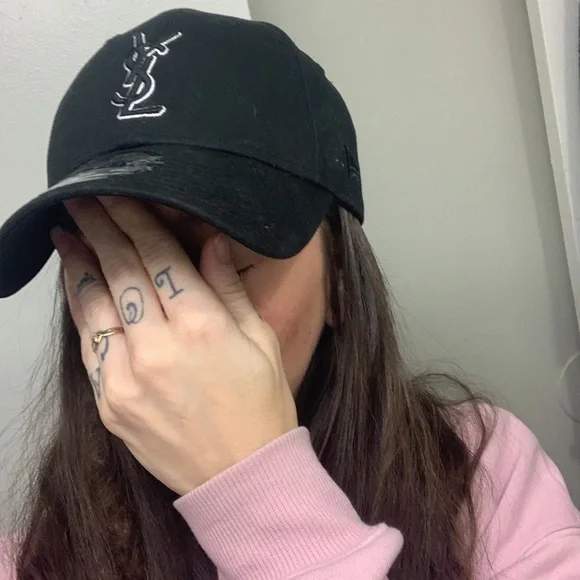 Ysl new era baseball cap Saint Laurent
